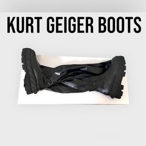 KURT GIEGER THIGH HIGH PLATFORM BOOTS